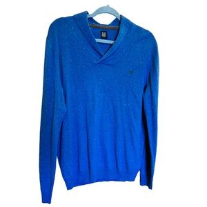 Pedro Del Hierro Man Polo Shirt Long Sleeves Size M 94% Wool 6% Silk preowned